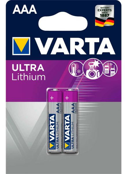 VARTA Batterie Lithium, Micro, AAA, FR03, 1.5V Ultra Lithium