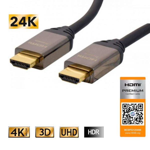HDMI PREMIUM Highspeed Kabel mit Ethernet 1 bid 5 m