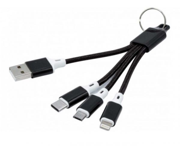3 in 1 Ladekabel Micro USB Typ C Lightning für Samsung iPhone