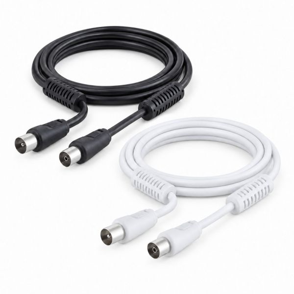 Antennenkabel mit Ferrit >100 dB IEC Stecker - Kupplung
