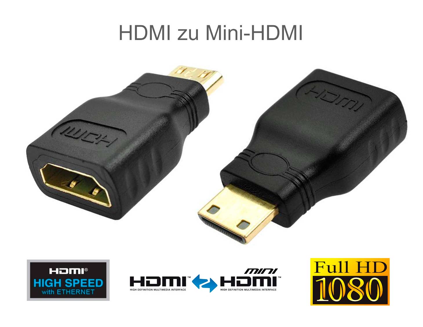 Goobay 72011 - Adapter HDMI Stecker/Buchse, 8K 60 Hz, 270° Vertikal Ab