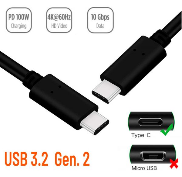 USB 3.2 Gen. 2 Kabel 2x USB C Stecker