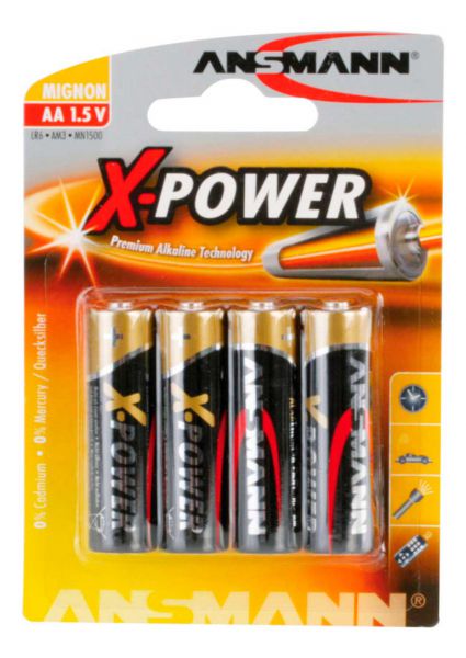 Ansmann X-Power Batterie Mignon AA / LR6 1,5 V 4St.