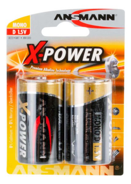 Ansmann X-Power Mono (D) Batterie 2 St.
